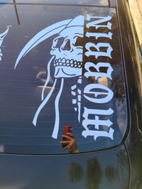 Image 1 of Mobbin skull decal 16"x22"