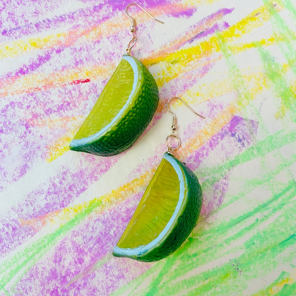 Image of PLASTIC FRUIT EARRINGS