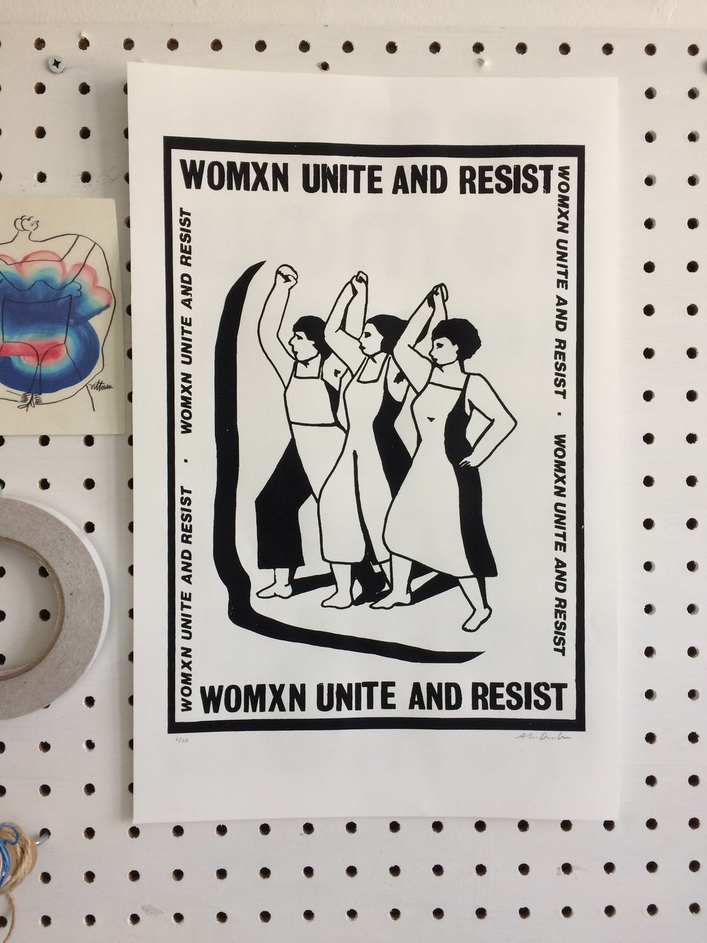 Image of Womxn Unite and Resist Poster