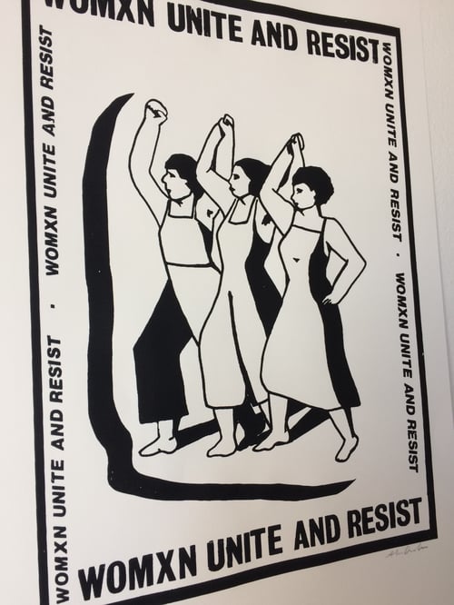 Image of Womxn Unite and Resist Poster