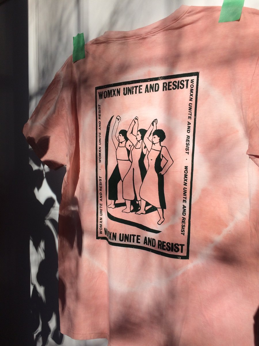 Image of Womxn Unite and Resist Hand Dyed Tee