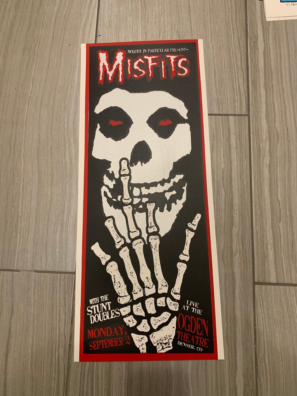 Misfits Silkscreen Concert Poster By Lindsey Kuhn