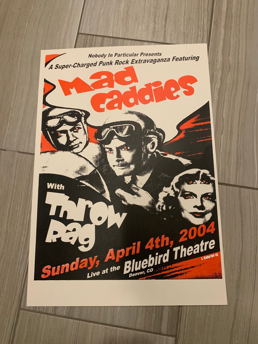 Mad Caddies / Throw Rag Silkscreen Concert Poster By Lindsey Kuhn