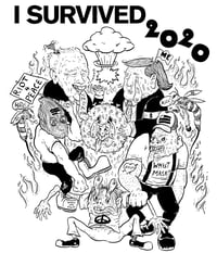Image 4 of I SURVIVED 2020 TEE SHIRT