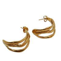 Image 3 of Lucia hoop earrings