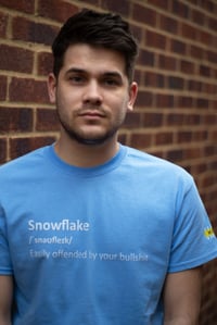Image 2 of Phonetic Snowflake T-shirt