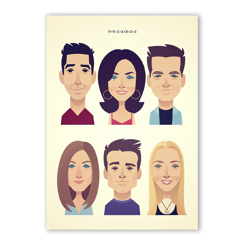 Ross Monica Chandler Rachel Joey Phoebe