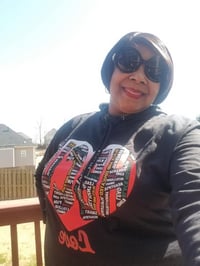 Image 5 of HBCU LOVE / LADIES CUT & UNISEX LONG SLEEVE HOODIE SHIRT (Black)