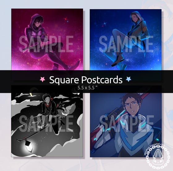 Image of Square Postcards (5.5 x 5.5" )