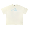 LightBlue on Cream Tee - PREORDER