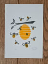 Handprinted Honey Bees