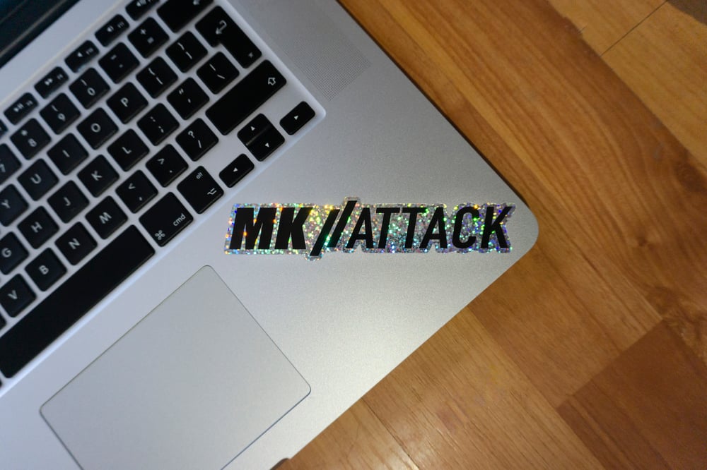 MK//ATTACK Glitter Sticker