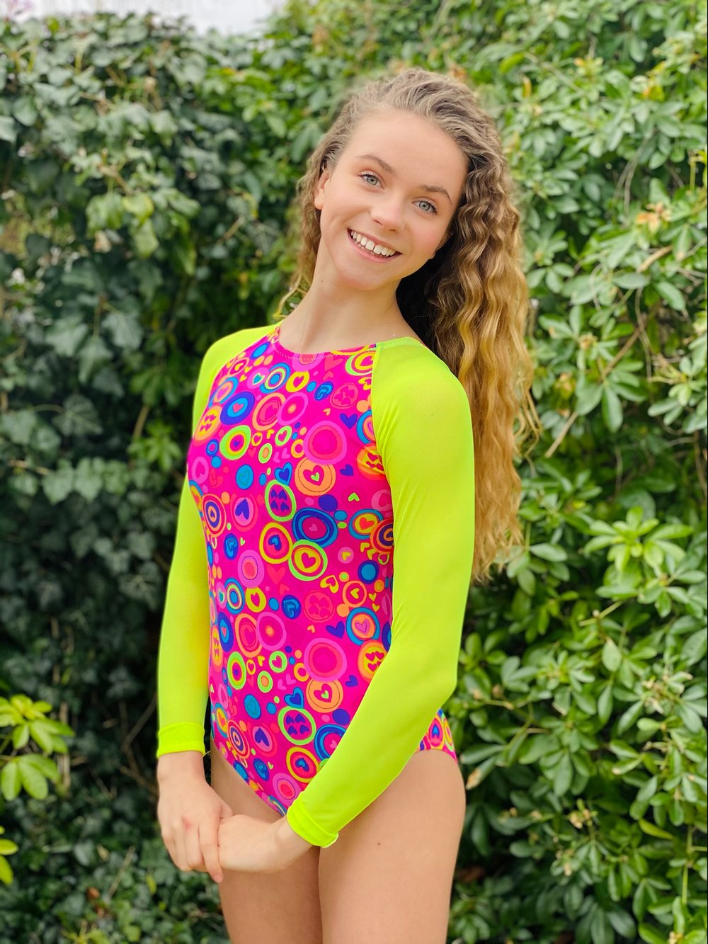 Image of Long sleeved gymnastics leotard
