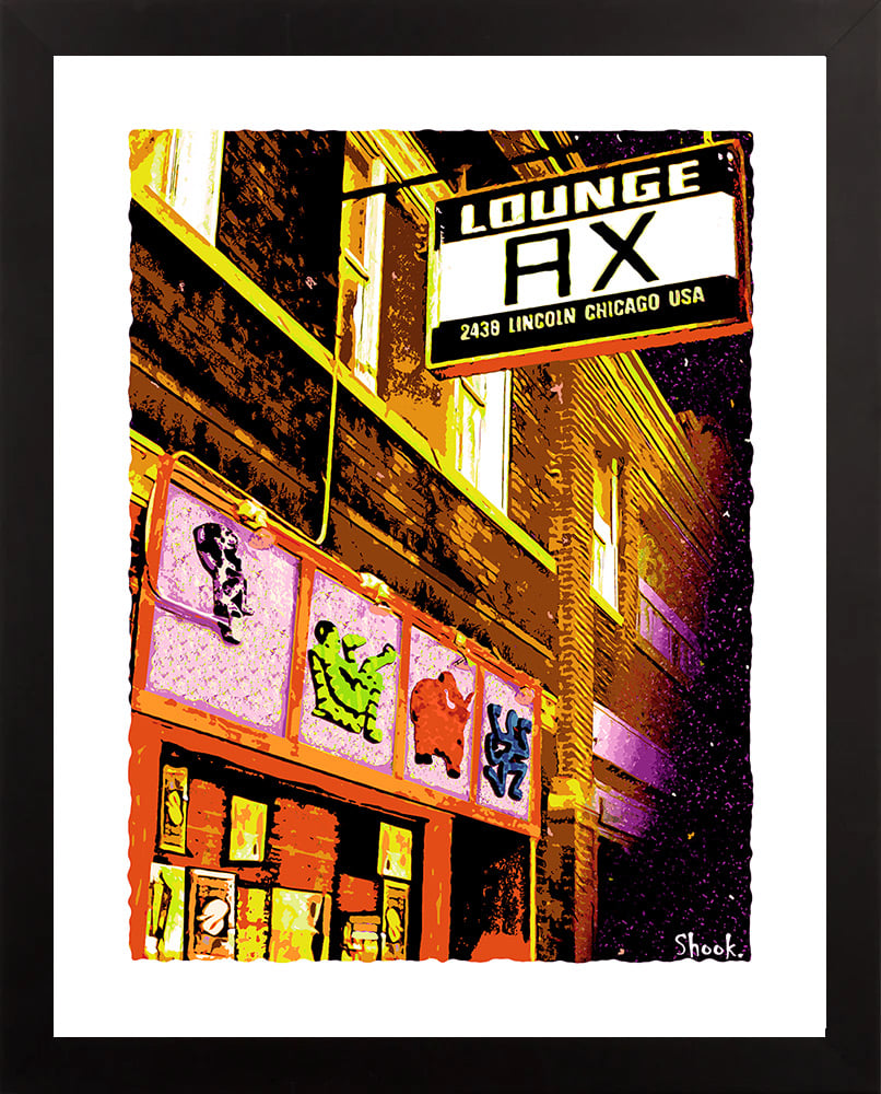 Lounge Ax Chicago 2021 Colors Giclée Art Print  (Multi-size options)