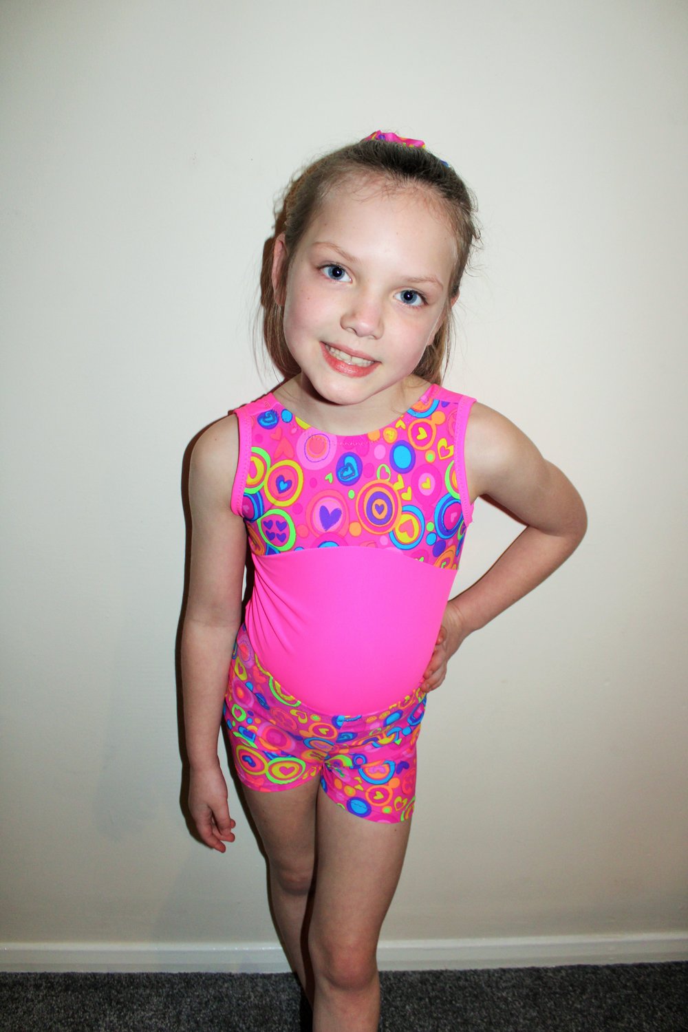 Image of Gymnastics saver bundle - leotard , shorts and scrunchie