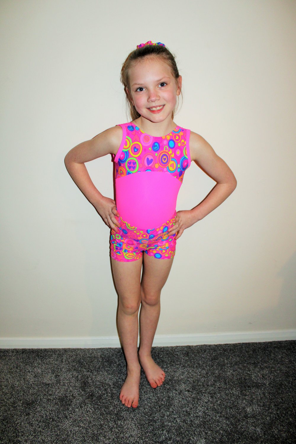 Gymnastics saver bundle - leotard , shorts and scrunchie | Candyfloss Dance  & Activewear