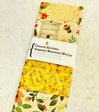 Image 1 of French Kitchen Organic Beeswax Wraps Set of 4
