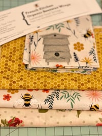 Image 3 of French Kitchen Organic Beeswax Wraps Set of 4