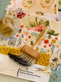 Image 4 of French Kitchen Organic Beeswax Wraps Set of 4