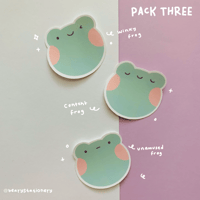 Image 4 of Cute frog emoji stickers
