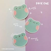 Image 2 of Cute frog emoji stickers