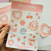 Image 2 of Berries and Cherries Sticker Sheet