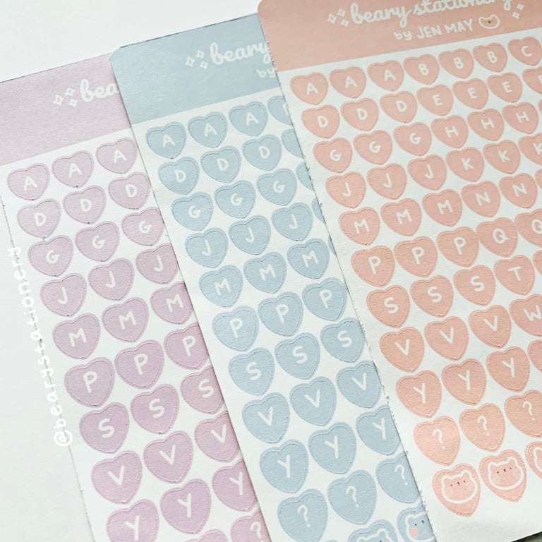 Love Letter Sticker Sheet Kawaii Stickers Valentine Stickers Journal  Stickers Pen Pal Stickers Cute Stickers Cute Sticker Sheet 