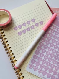 Image 4 of Pastel Heart Alphabet sticker sheet