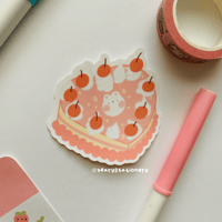 Image 2 of Strawberry and Cherry Cake Stickers