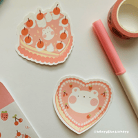 Image 4 of Strawberry and Cherry Cake Stickers