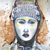 Carte postale "Portrait Femme, tribu Akha"