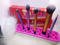 Image 1 of Silicone Makeup Brush Holder Organizer