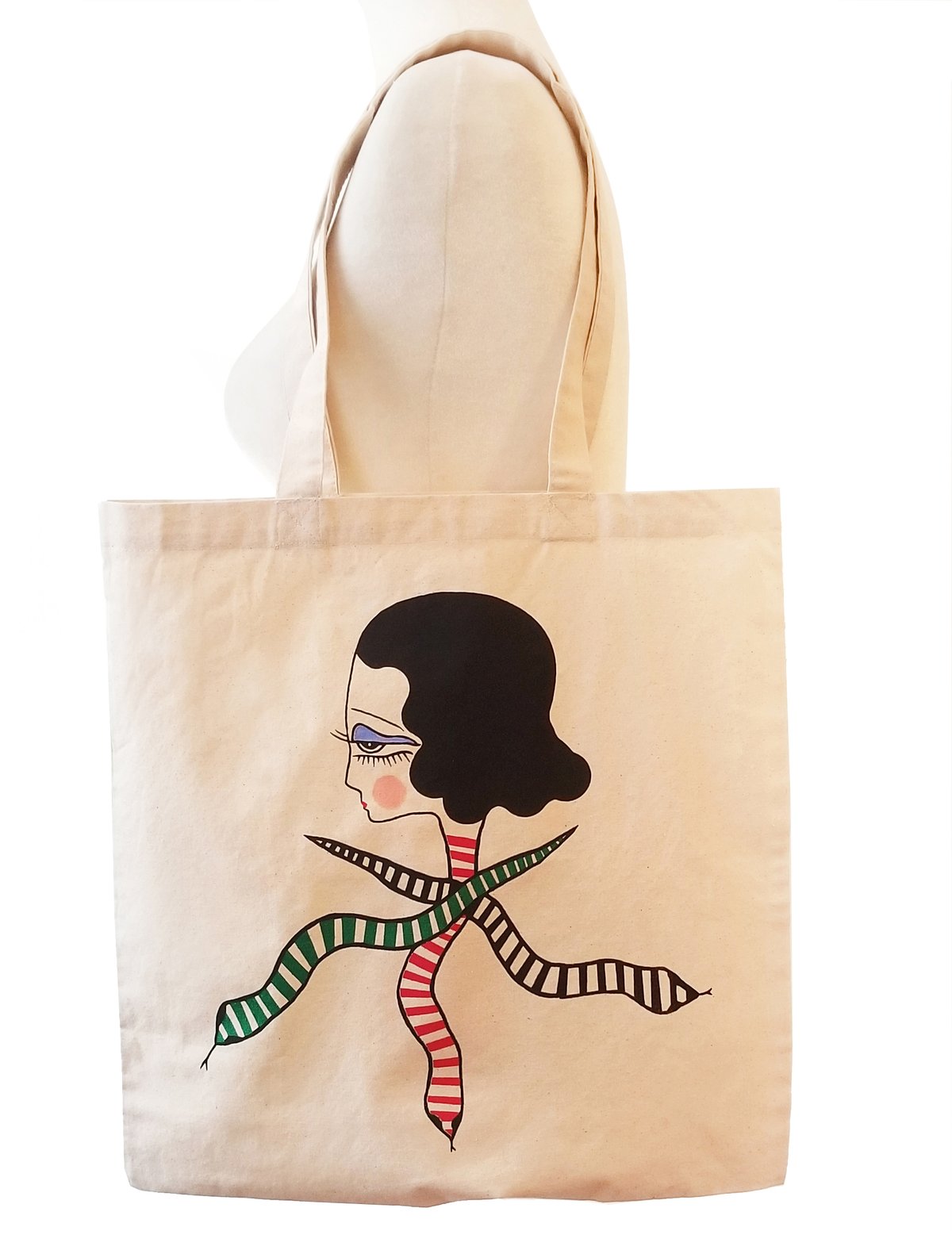Image of Diedra Snake Goddess canvas bag