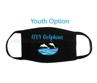 YOUTH Size Black Team Mask 2 color imprint