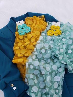 Image of Kayla Polka-Dot Top 