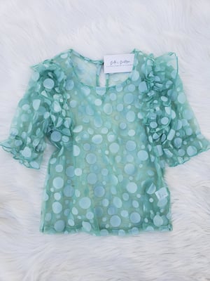 Image of Kayla Polka-Dot Top 