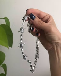 Image 4 of HEAVY CHAIN BARBED WIRE CHOKER 