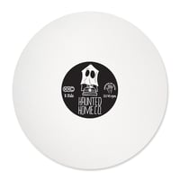 Image 2 of Turntable Mat, White, 12" - "Haunted Home Co. House"