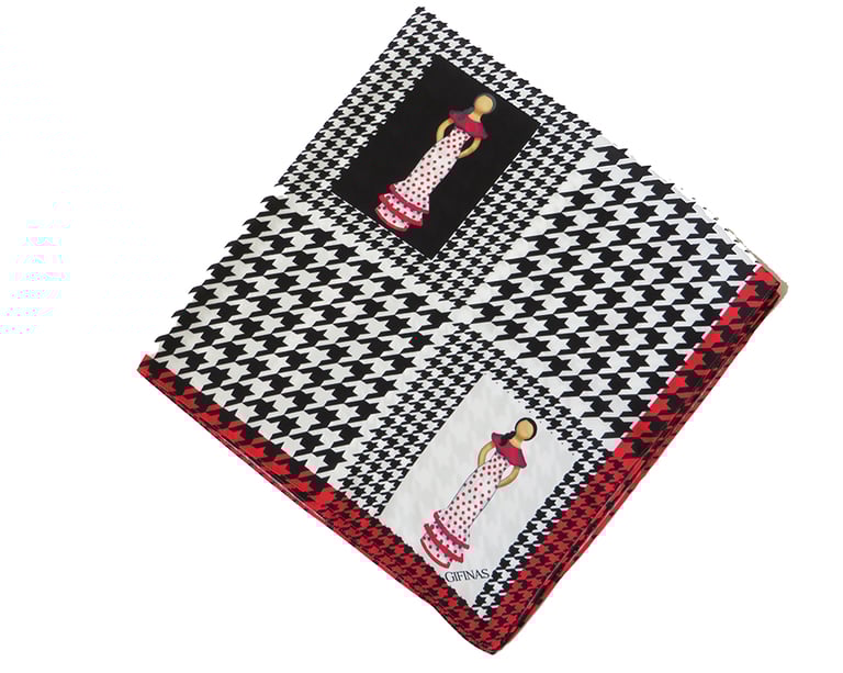 Pied De Poule Gifinas Scarf Image 4