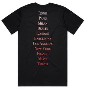 Image of VISIONS “FASHION TOUR” T-SHIRT (RED)