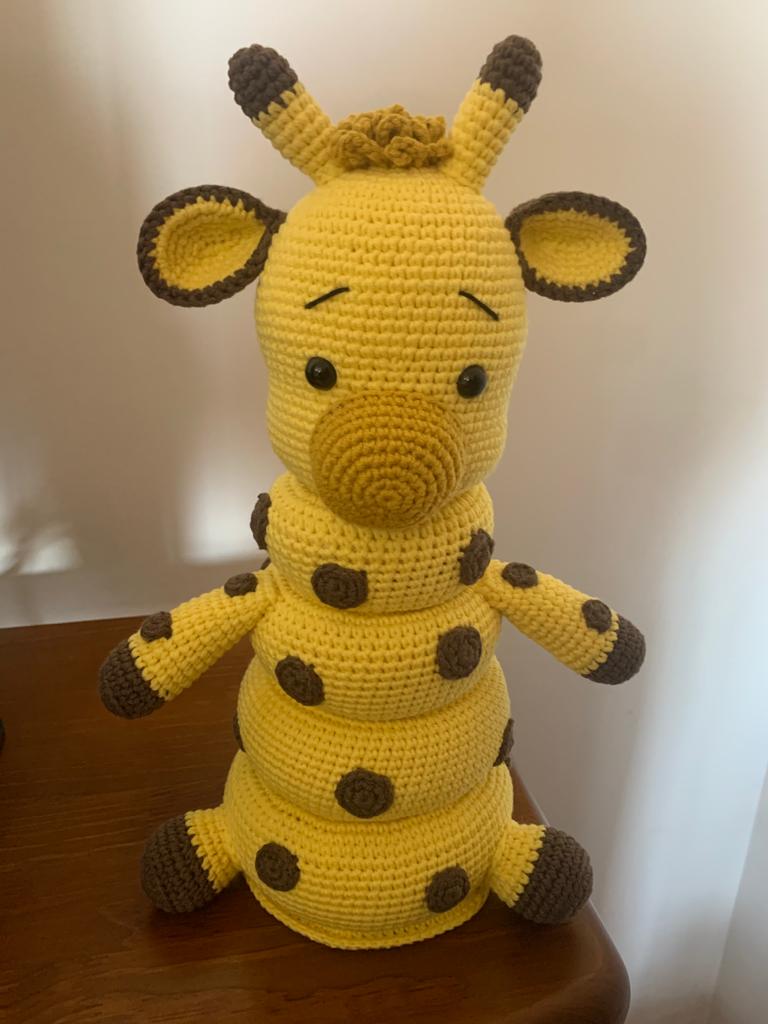 Bonecos - Brinquedo Didáctico Girafa