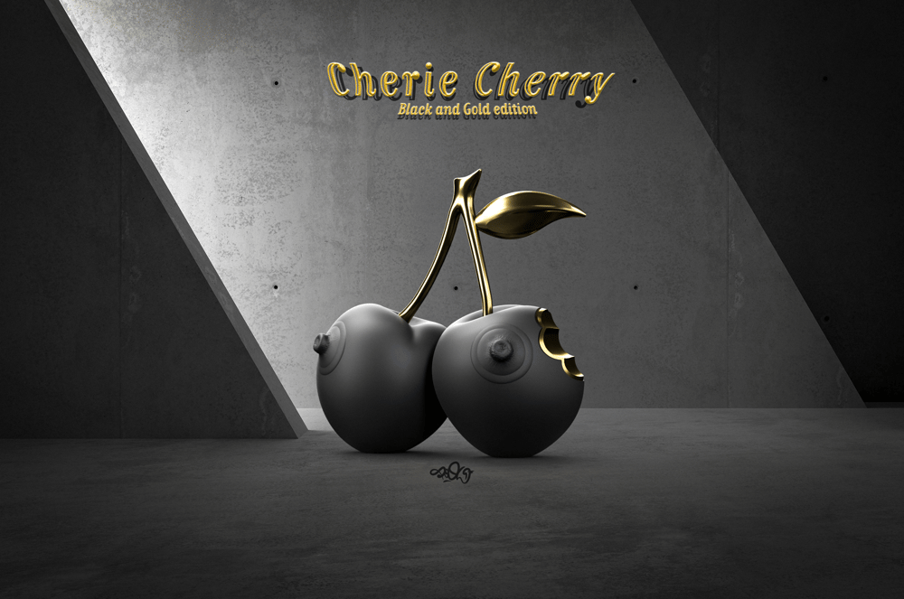 Image of Cherie Cherry Black Gold edition