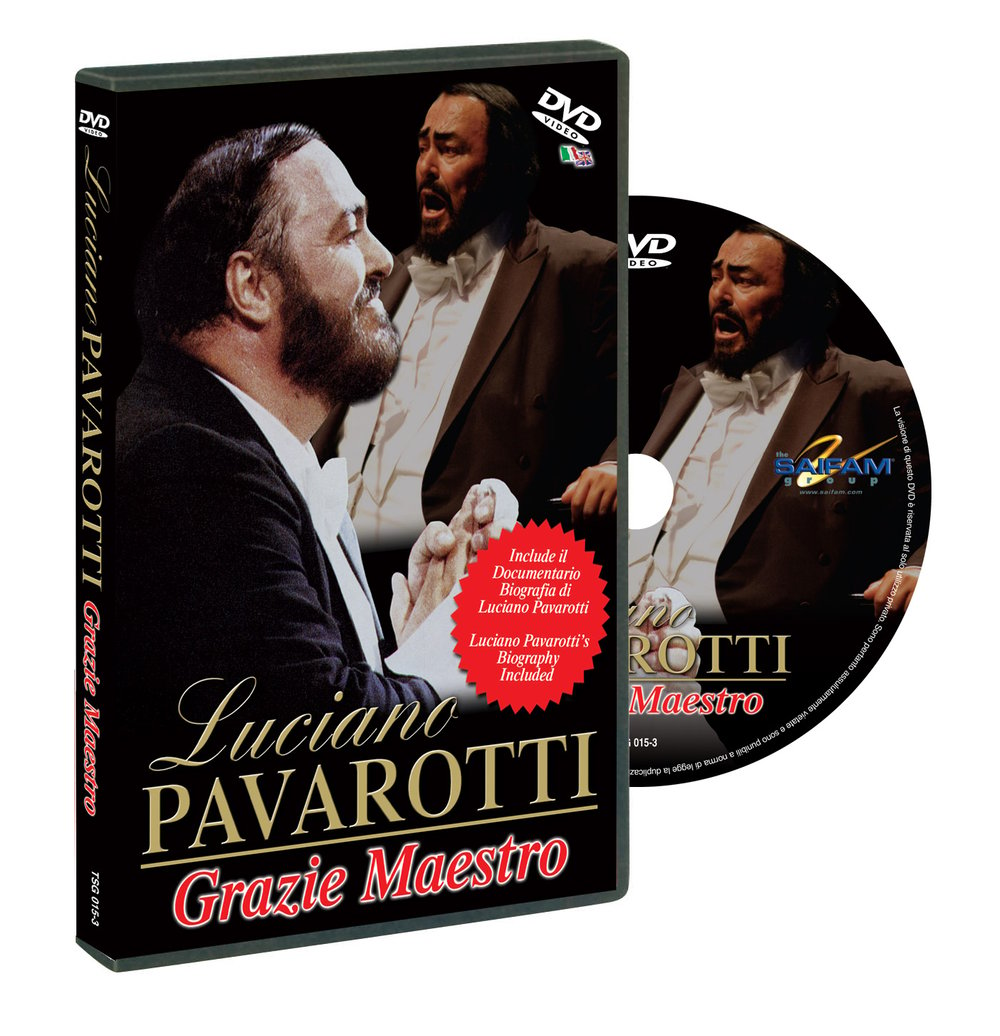 TSG015-3 // LUCIANO PAVAROTTI - GRAZIE MAESTRO : DOCUMENTARIO + LIVE IN BARCELONA 1989 (DVD)