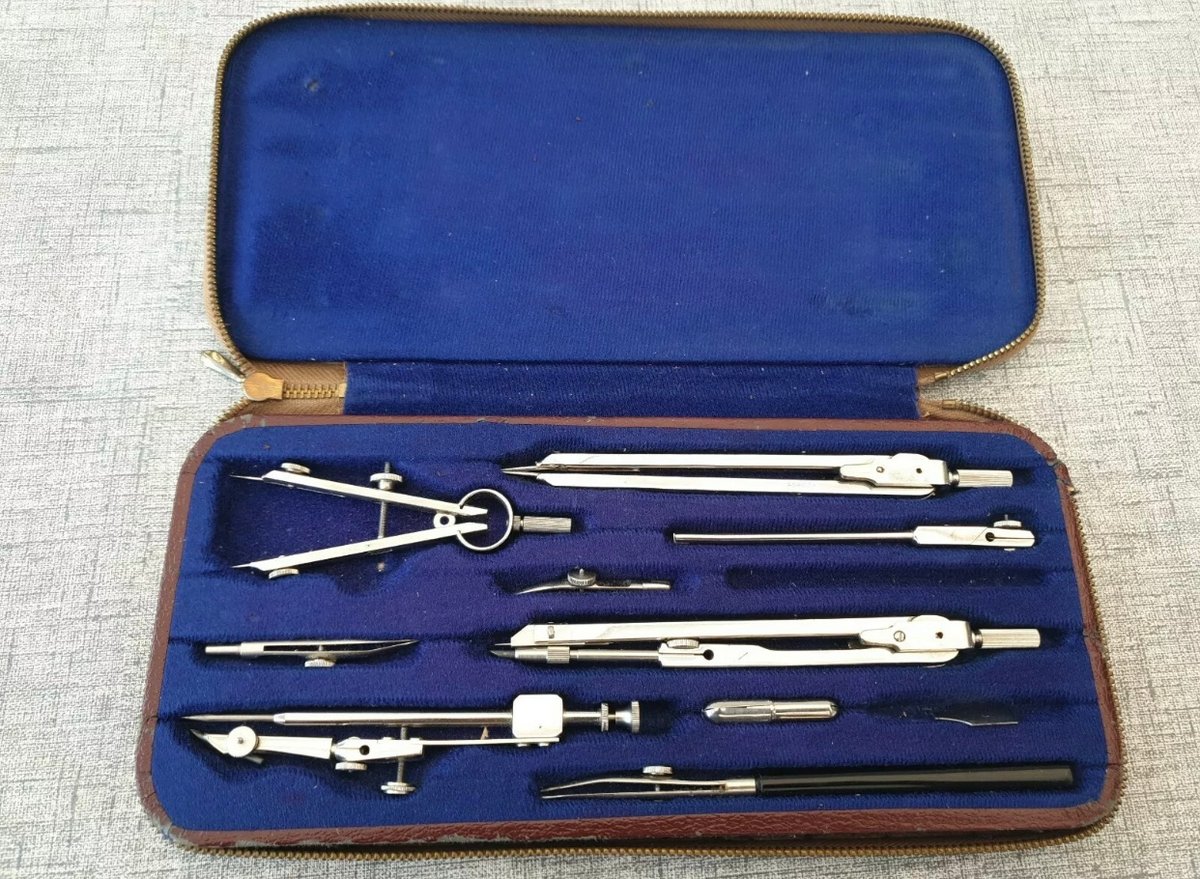 Image of Vintage Philmerco PL IX R compass set