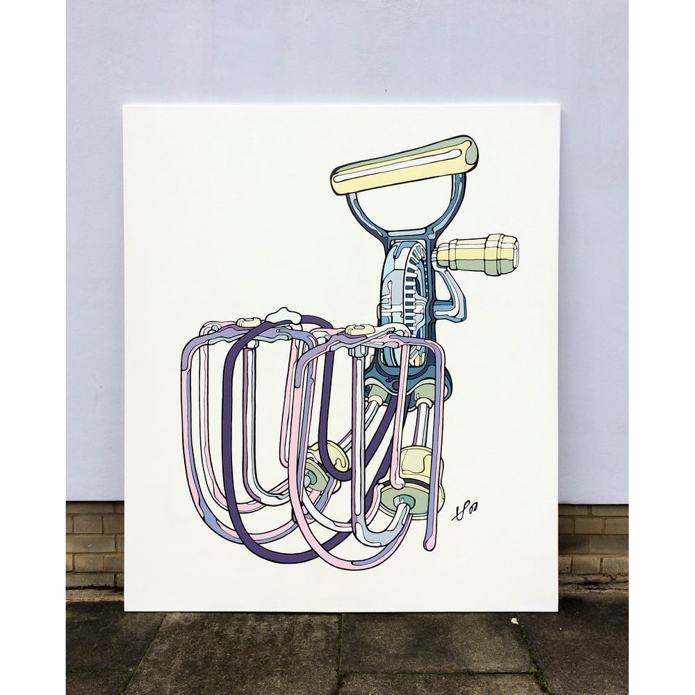 Image of Whisk Canvas / Original painting.