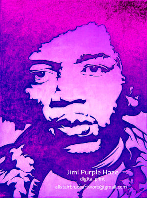 Jimi Purple Haze - Limited Edition Print 1/25