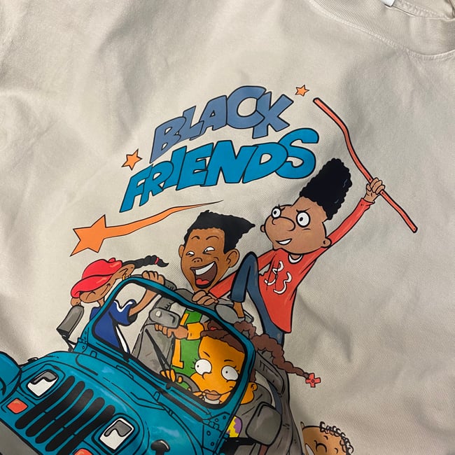 Black Friend's T Shirt Mushroom