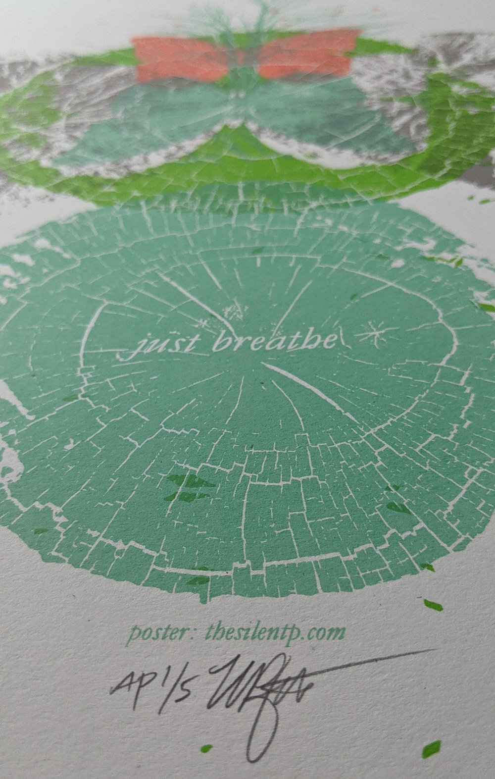 Pearl Jam Group Show "Just Breathe" poster