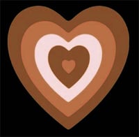 Image 2 of Brown Puff Heart Shirt