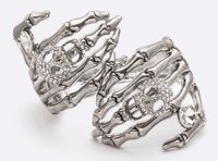 CRYSTAL SKULL SKELETON HANDS